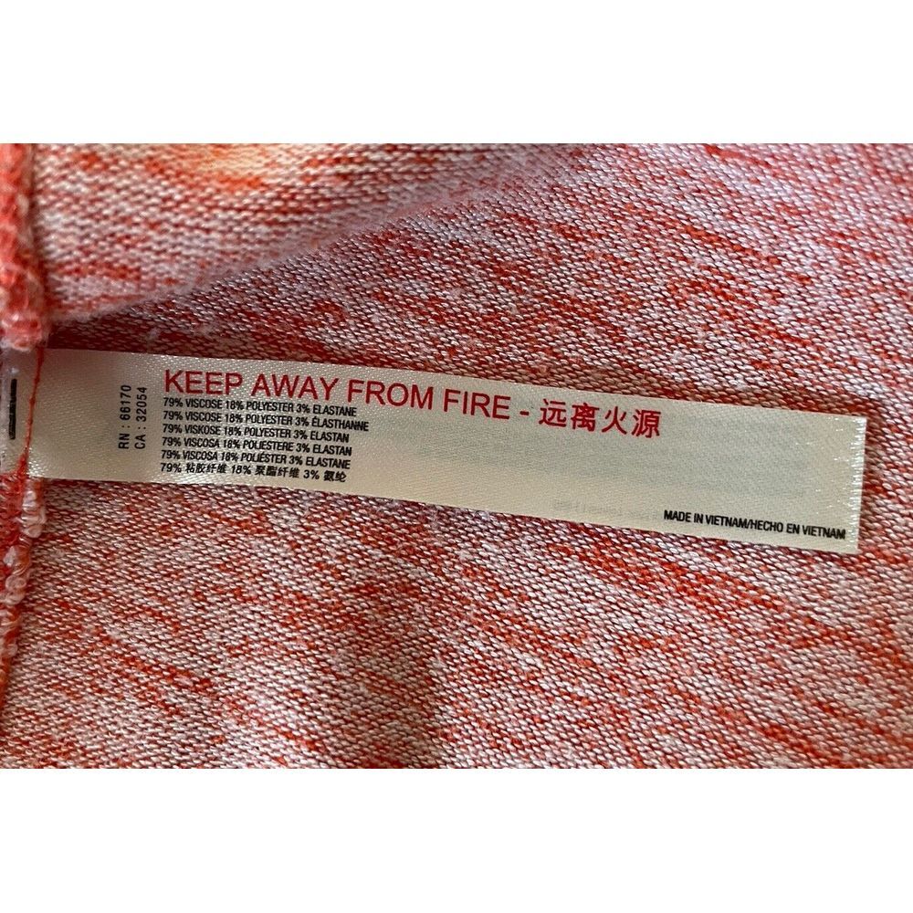 Saturday Sunday Anthropologie Tunic Dress Women XS Orange Space Dye Cowl Neck - Picture 6 of 8